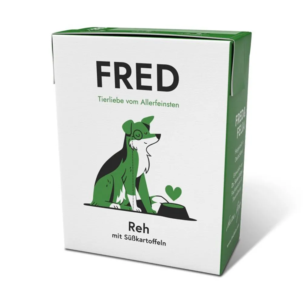 Fred & Felia>Futterfreund FRED Reh mit Süßkartoffeln 390g