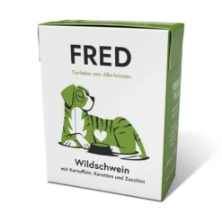 Fred & Felia>Futterfreund FRED Wildschwein mit Kartoffeln + Karotten 390g