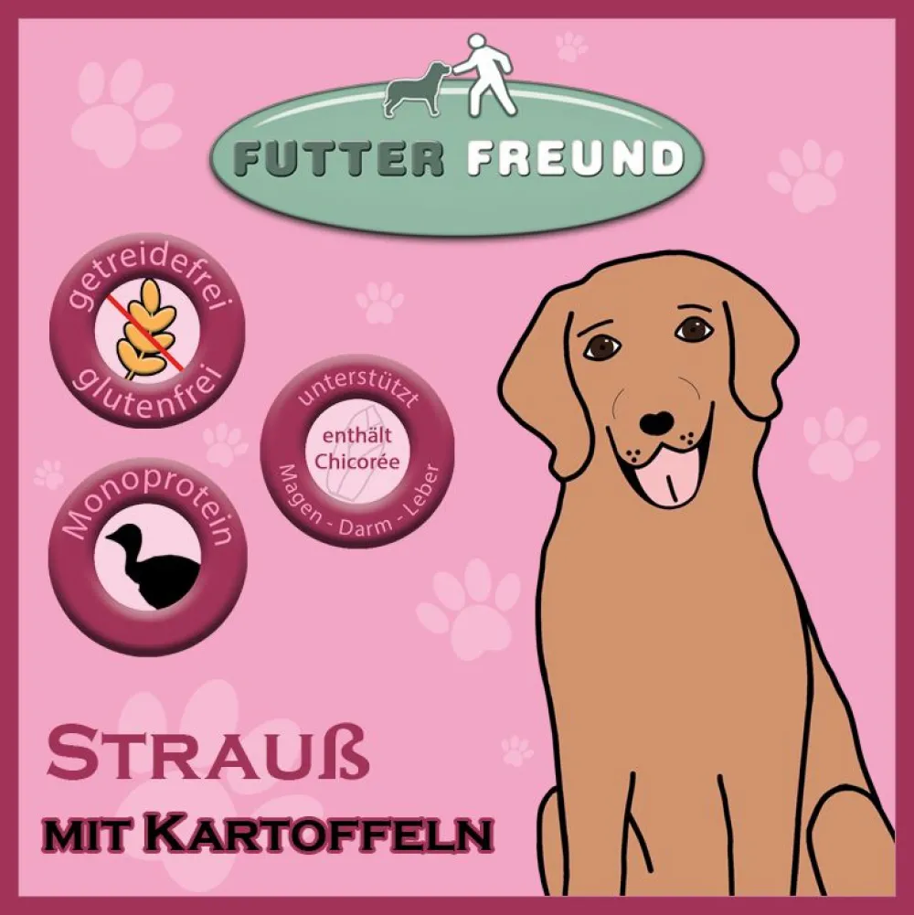 Futterfreund>Futterfreund Trockenfutter Strauß + Kartoffeln