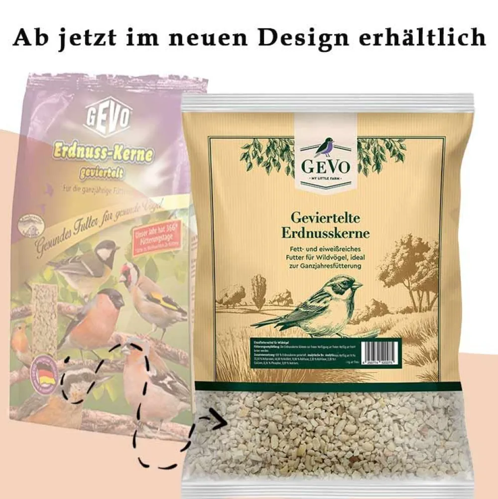 Wildvogelfutter>Futterfreund GEVO Erdnusskerne, geviertelt 2,5 kg