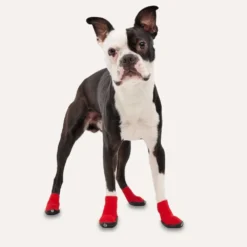 Pfotenpflege|Wundversorgung>Futterfreund Goo-eez Dog Boots Utras, 2 Stück, rot/schwarz