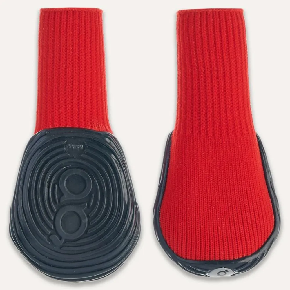 Pfotenpflege|Wundversorgung>Futterfreund Goo-eez Dog Boots Utras, 2 Stück, rot/schwarz