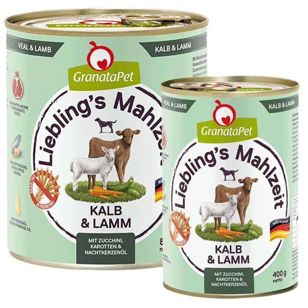 Granatapet>Futterfreund Granatapet Lieblingsmahlzeit Kalb und Lamm