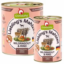 Granatapet>Futterfreund Granatapet Lieblingsmahlzeit Wildragout und Rind