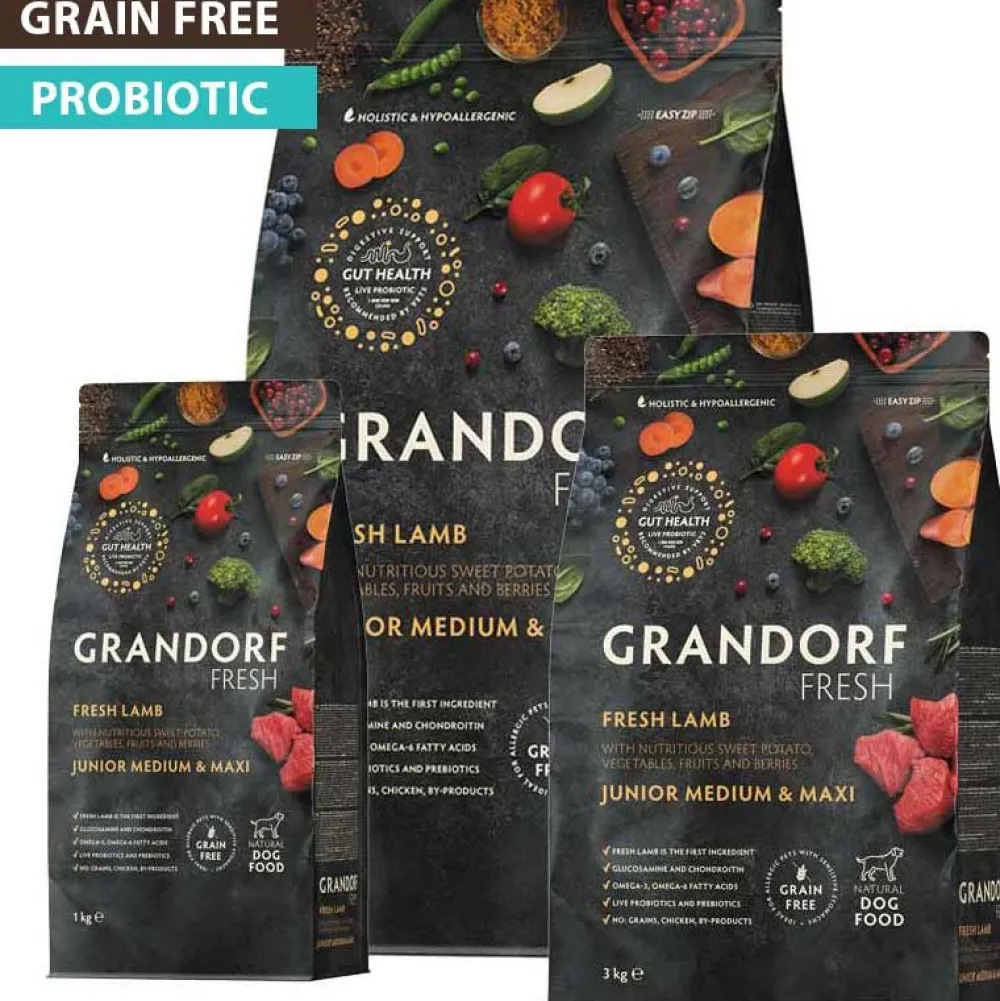 Grandorf>Futterfreund Grandorf Fresh Junior Medium-Maxi Frisches Lamm