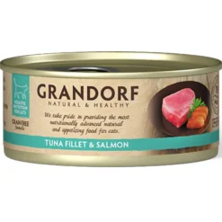 Grandorf>Futterfreund Grandorf Katze Dose Thunfischfilet + Lachs 70g