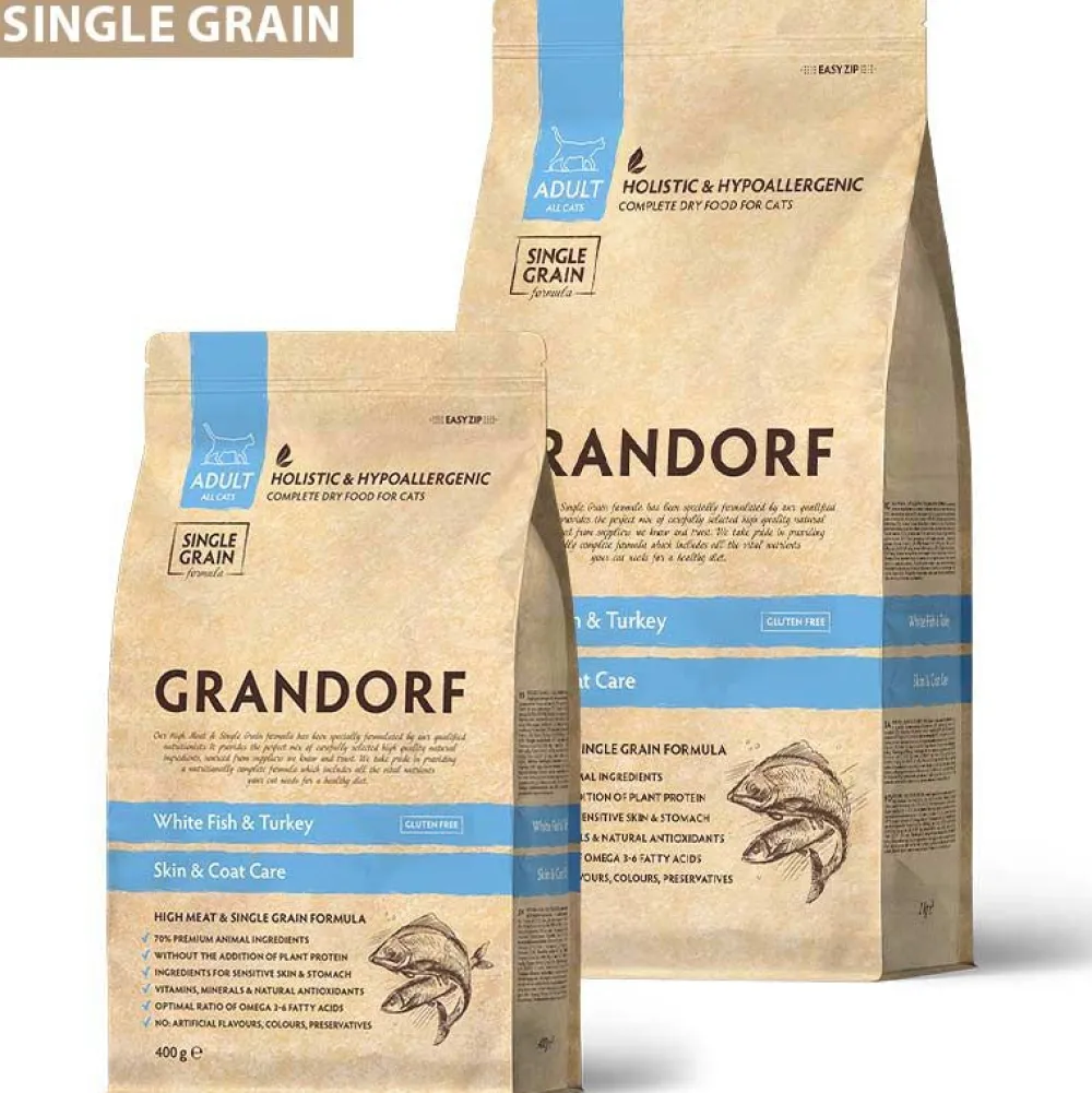 Grandorf>Futterfreund Grandorf Katze Skin+Care Weißfisch und Pute