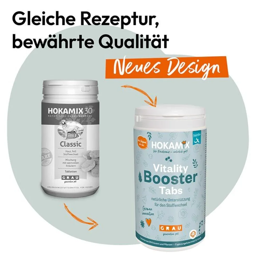 Grau|Grau>Futterfreund Grau Hokamix Vitality Booster Tabs