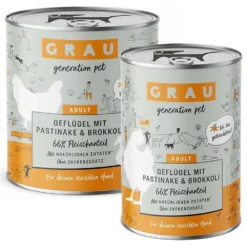 Grau>Futterfreund Grau Hund Adult Geflügel mit Pastinake und Brokkoli