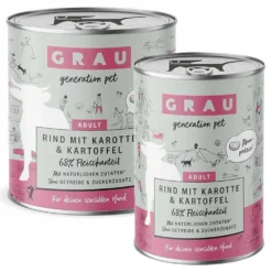 Grau>Futterfreund Grau Hund Adult Rind mit Karotte und Kartoffel