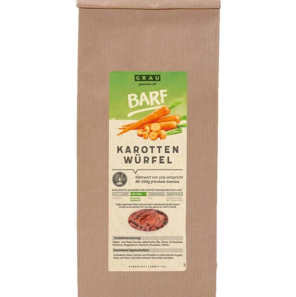 Grau|Grau>Futterfreund Grau Karotten-Würfel 500g