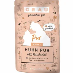 Grau>Futterfreund Grau Katze Adult Pouch Huhn pur 125g
