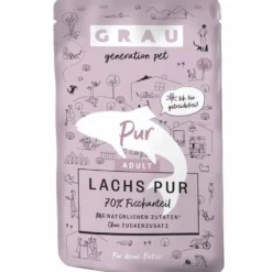 Grau>Futterfreund Grau Katze Adult Pouch Lachs pur 125g