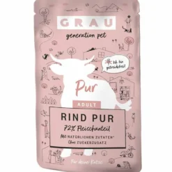 Grau>Futterfreund Grau Katze Adult Pouch Rind pur 125g