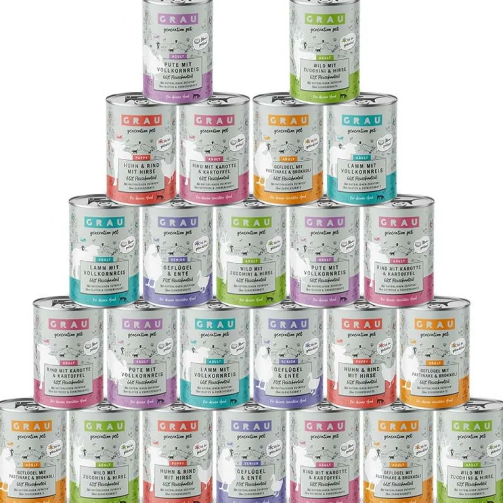 Grau>Futterfreund Grau Vorteilspack Hund Menü Dosen 24 x 400g
