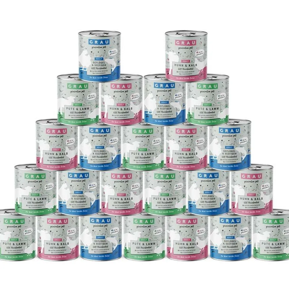 Grau>Futterfreund Grau Vorteilspack Katze Dosen 24 x 800g