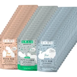 Grau>Futterfreund Grau Vorteilspack Katze Pouch 48 x 125g