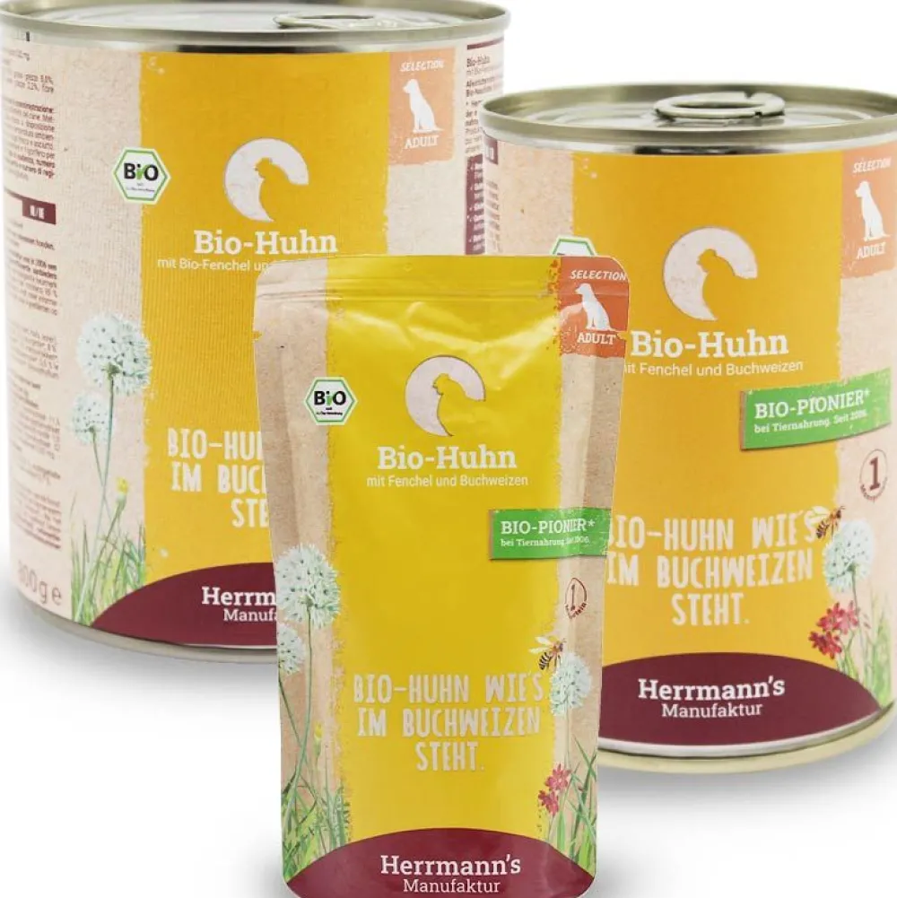 Herrmanns Selection>Futterfreund Herrmanns Selection Erwachsen Bio Huhn