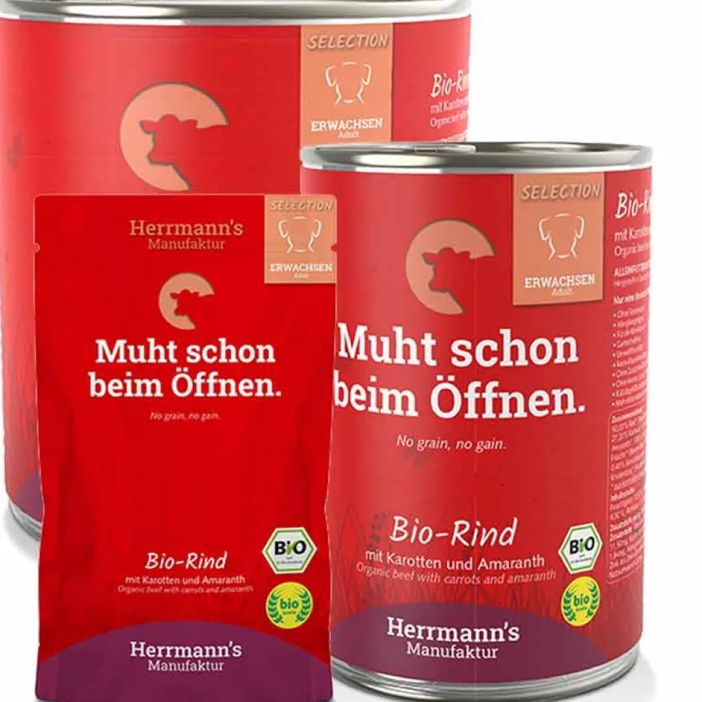 Herrmanns Selection>Futterfreund Herrmanns Selection Erwachsen Bio Rind