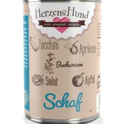 Herzens Hund>Futterfreund HerzensHund Schaf mit Bio-Gemüse