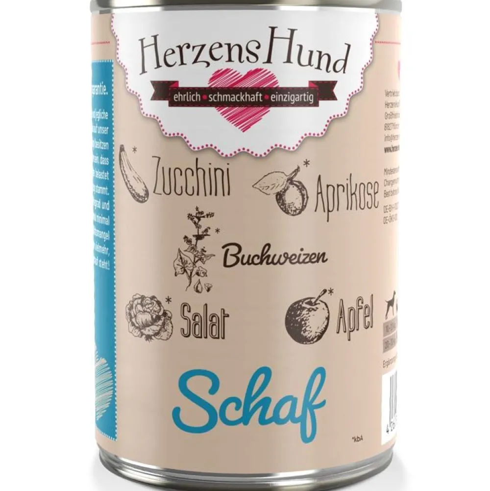 Herzens Hund>Futterfreund HerzensHund Schaf mit Bio-Gemüse
