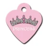 Adressanhänger|Adressanhänger Gravur>Futterfreund Herz Klein Pink Princess