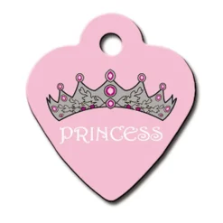 Adressanhänger|Adressanhänger Gravur>Futterfreund Herz Klein Pink Princess