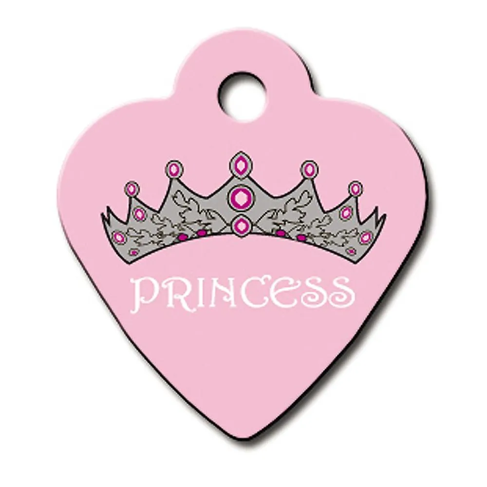 Adressanhänger|Adressanhänger Gravur>Futterfreund Herz Klein Pink Princess