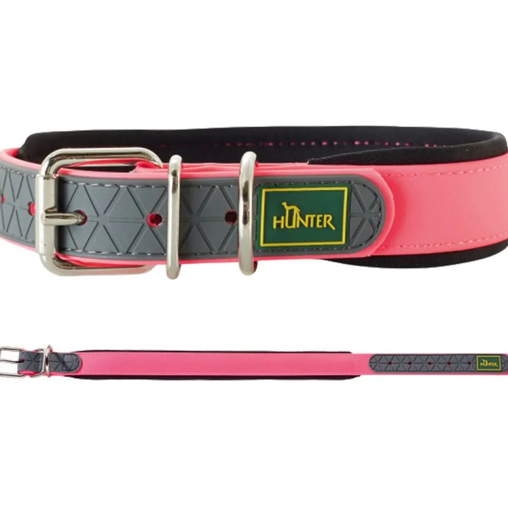Halsbänder, Leinen & Geschirre>Futterfreund Hunter Halsband Convenience Comfort, neonpink