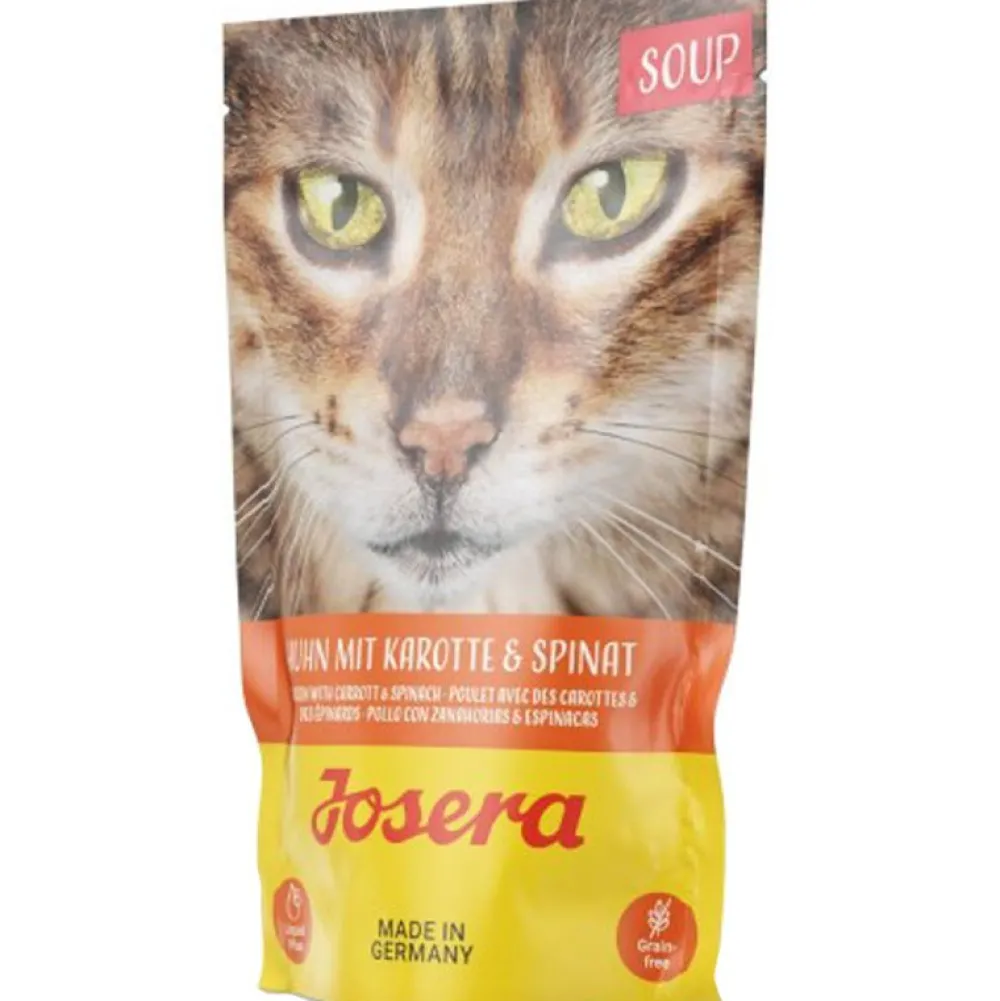 Josera>Futterfreund Josera Katze Soup Huhn mit Karotte und Spinat 70g