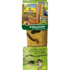 Wildvogelfutter>Futterfreund JR Farm Garden Peanut Bar Erdnussbutter mit Regenwürmer 350g