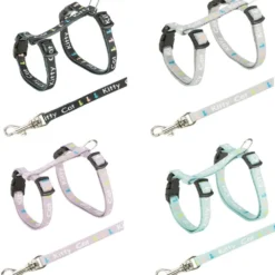 Katzengeschirre>Futterfreund Junior Katzengeschirr mit Leine, Nylon, 21–33cm/8mm, 1,20m