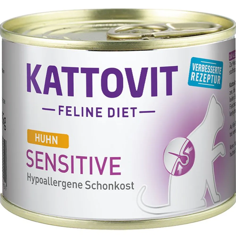 Kattovit>Futterfreund Kattovit Dose Sensitive mit Huhn 185g