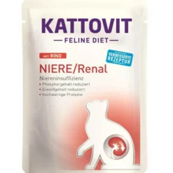 Kattovit>Futterfreund Kattovit Pouch Niere/Renal mit Rind 85g