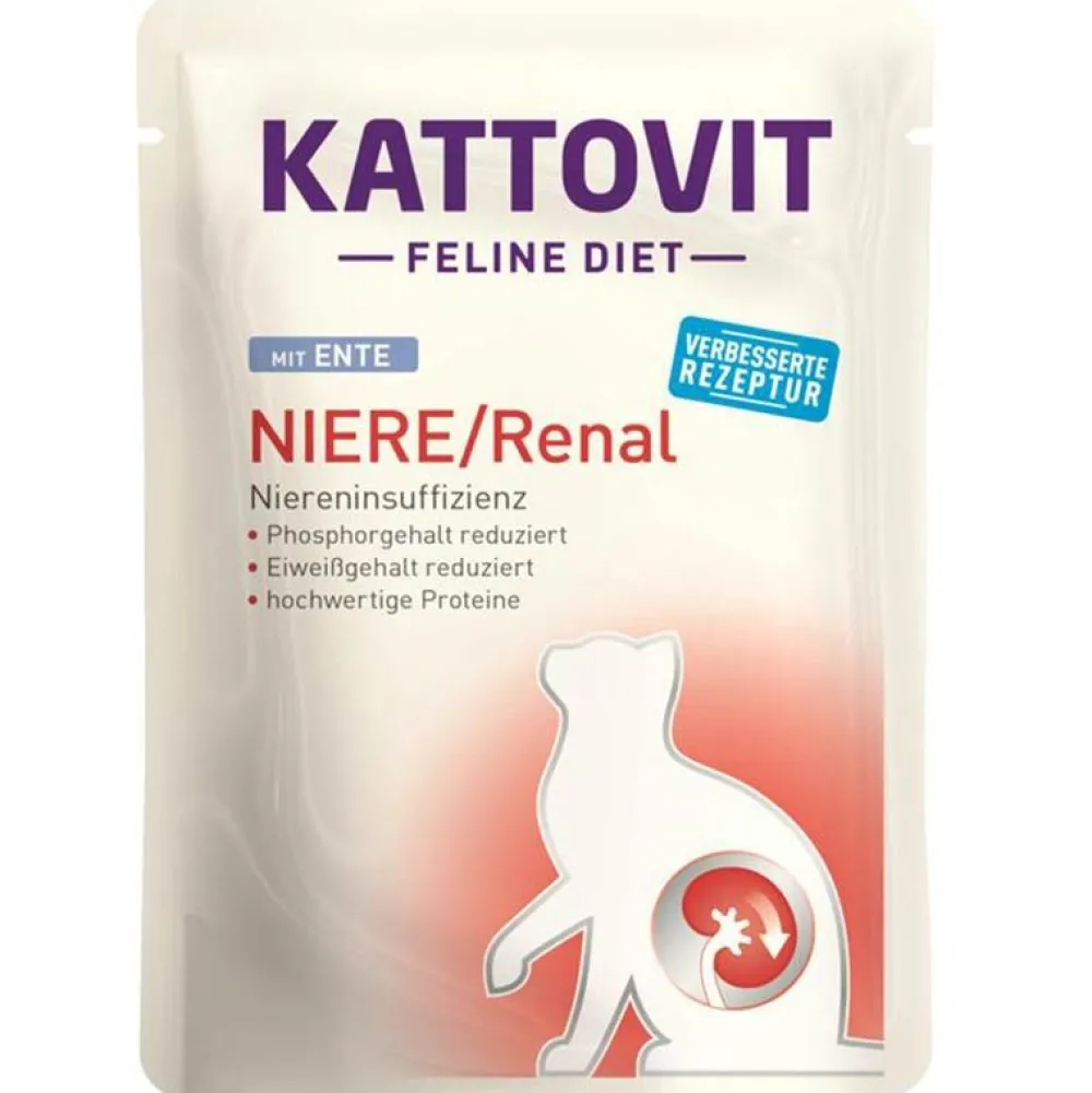 Kattovit>Futterfreund Kattovit Pouch Niere/Renal mit Ente 85g