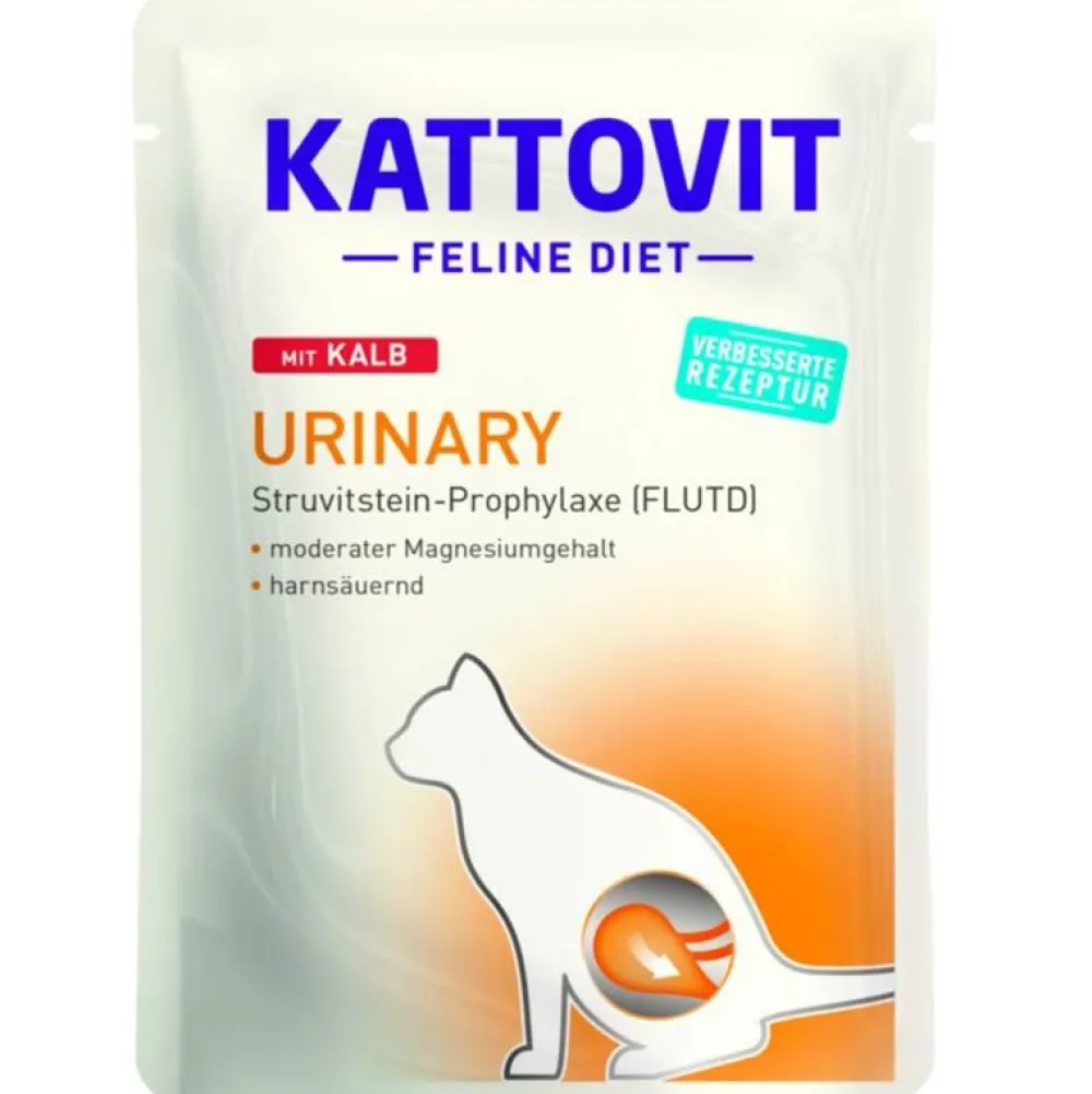 Kattovit>Futterfreund Kattovit Pouch Urinary mit Kalb 85g