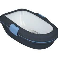 Katzentoiletten>Futterfreund Katzentoilette Berto, 39x22x59 cm, dunkelgr/pastellbl/granit