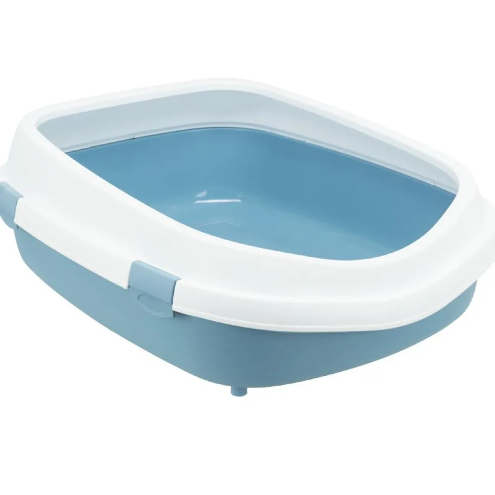 Katzentoiletten>Futterfreund Katzentoilette Primo XXL m. Rand, 56x25x71cm, blau/weiß
