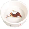 Katzennäpfe>Futterfreund Keramiknapf mit Motiv, Katze, 0,2 l / 11 cm, weiß