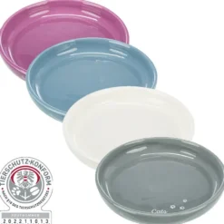 Katzennäpfe>Futterfreund Keramiknapf XXL Katze, flach, 0,35l/18cm