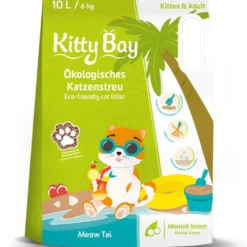 Katzenstreu>Futterfreund Kitty Bay Katzenstreu Meow Tai - Maniok braun 10 Liter