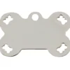 Adressanhänger|Adressanhänger Gravur>Futterfreund Knochen Groß Chrom mit Cutouts