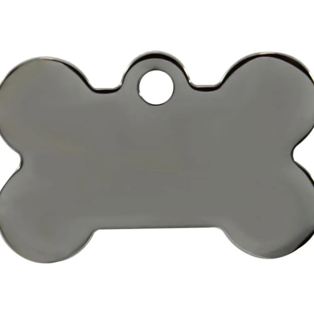 Adressanhänger|Adressanhänger Gravur>Futterfreund Knochen Klein Smokey