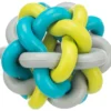 Spielzeug>Futterfreund Knotenball, bunt, Naturgummi 7 cm