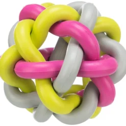 Spielzeug>Futterfreund Knotenball, bunt, Naturgummi 10 cm