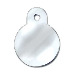 Adressanhänger|Adressanhänger Gravur>Futterfreund Kreis Klein Chrom