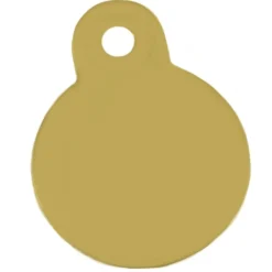 Adressanhänger|Adressanhänger Gravur>Futterfreund Kreis Klein Gold