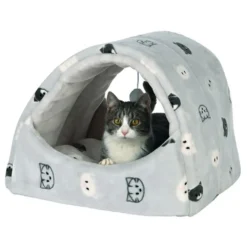 Katzen Schlafplatz>Futterfreund Kuschelhöhle Mimi, 42 x 35 x 35 cm, grau
