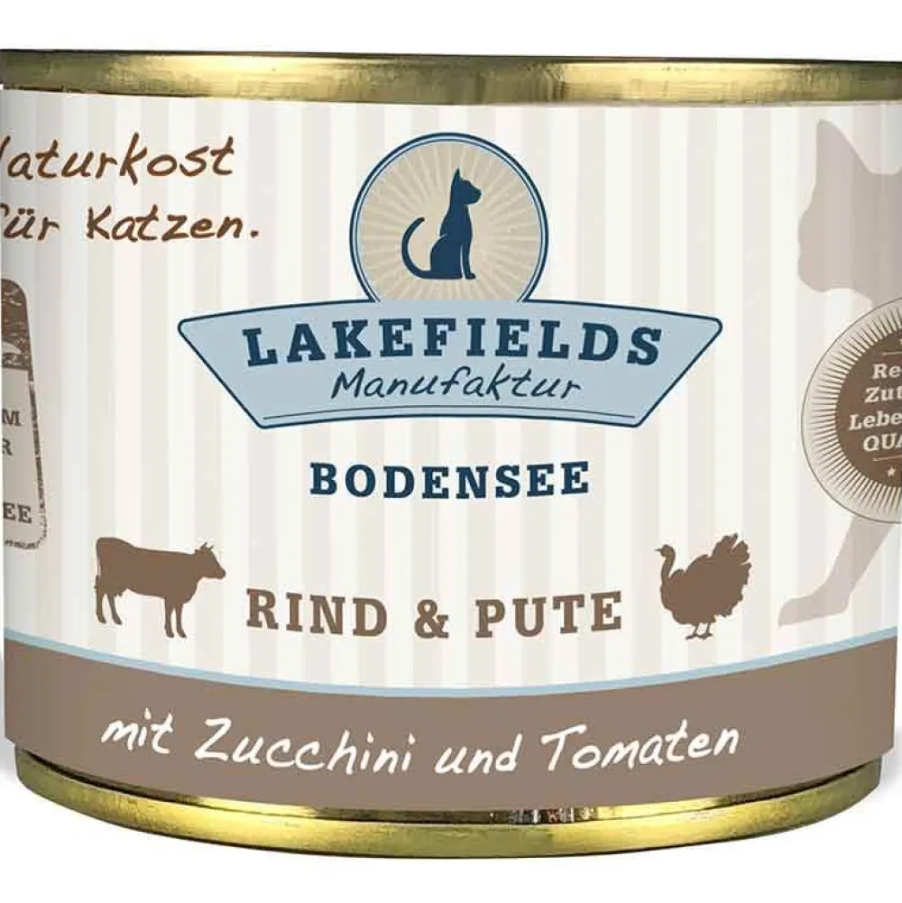 Lakefields>Futterfreund Lakefields Katze Dosenfleisch-Menü Rind und Pute 200g