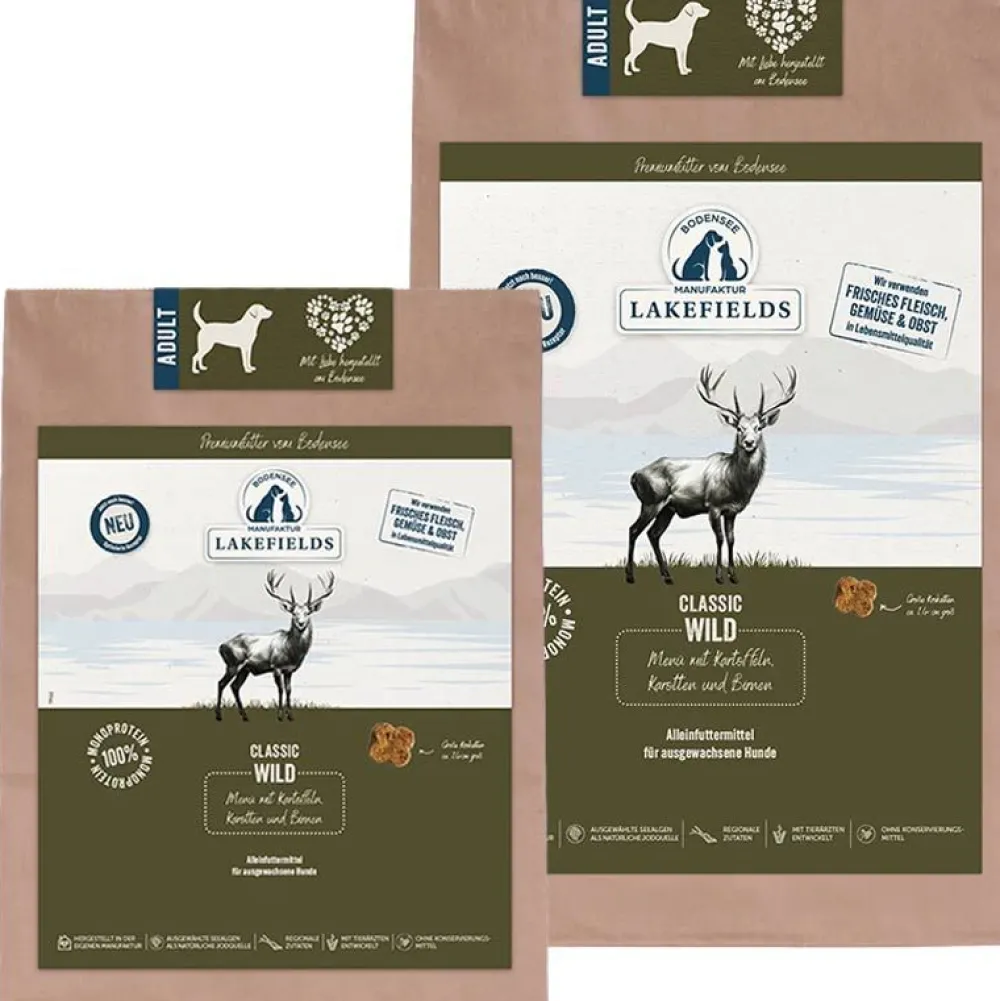 Lakefields>Futterfreund Lakefields Trockenfleisch-Menü Wild